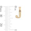 Thumbnail Image 4 of 10K Hollow Gold J Initial Necklace Charm