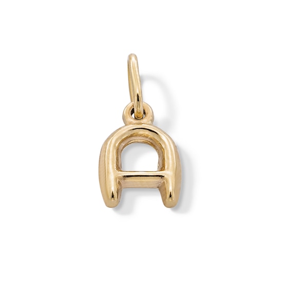 ​​​​​​​10K Hollow Gold A Necklace Charm