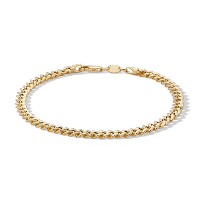 10K Hollow Gold Bonded Cuban Chain Bracelet
