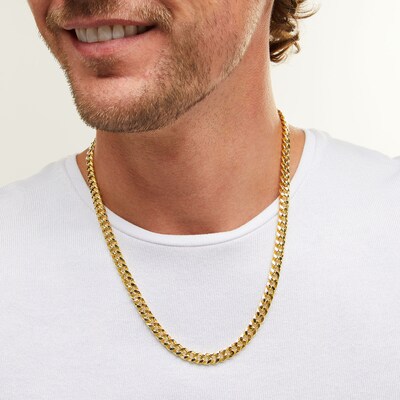10K Hollow Gold Bonded Cuban Chain