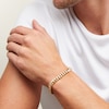 Thumbnail Image 2 of 10K Hollow Gold Bonded Cuban Chain Bracelet - 8.5"