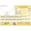 Thumbnail Image 3 of 14K Gold Plated 1/6 CT. T.W. Lab-Grown Diamond Three Stone Heart Pendant Necklace - 18"