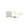 Thumbnail Image 1 of 14K Gold Plated 1/2 CT. T. Lab-Grown Diamond Square Center Studs