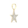 Thumbnail Image 2 of 10K Solid Gold 1/4 CT. T.W. Lab-Grown Diamond Large Star Necklace Charm