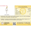 Thumbnail Image 3 of 10K Solid Gold 1/2 CT. TW. Lab-Grown Diamond Small Ankh Necklace Charm