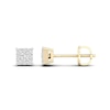 Thumbnail Image 1 of 10K Solid Gold 1/4 CT. T.W. Lab-Grown Diamond Square Cluster Studs