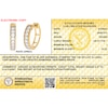 Thumbnail Image 3 of 14K Gold Plated 3/8 CT. T.W. Lab-Grown Diamond Single Row Huggie Hoops