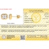Thumbnail Image 3 of 10K Solid Gold 1/3 CT. TW. Lab-Grown Diamond Small Four Stone Studs