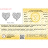 Thumbnail Image 3 of 10K Solid Gold 1/3 CT. T.W. Lab-Grown Diamond Heart Studs