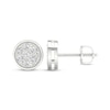 Thumbnail Image 1 of Sterling Silver 1/2 CT. T.W. Lab-Grown Diamond Round Framed Studs