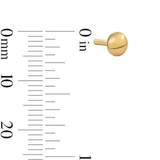 14K Hollow Gold Cartilage Tube - 16G 5/16"