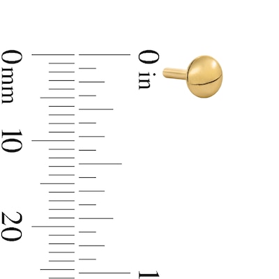 14K Hollow Gold Cartilage Tube - 16G 5/16"