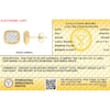 Thumbnail Image 3 of 14K Gold Plated 5/8 CT. TW. Lab-Grown Diamond Square 9 Stone Studs