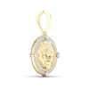 Thumbnail Image 3 of 14K Gold Plated 1/2 CT. TW. Lab-Grown Diamond Lion Medallion Necklace Charm