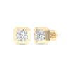 Thumbnail Image 2 of 14K Gold Plated 1 CT. T. Lab-Grown Diamond Diagonal Center Studs
