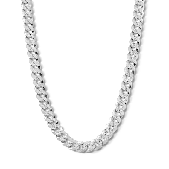 Sterling Silver Flat Curb Chain Made in Italy