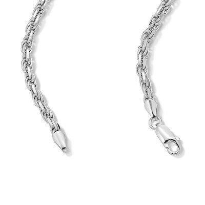 Sterling Silver Diamond-Cut Rope Chain Made in Italy