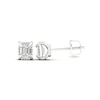 Thumbnail Image 1 of Sterling Silver 1/3 CT. TW. Lab-Grown Diamond Emerald-Cut Studs