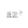 Thumbnail Image 2 of Sterling Silver 1/3 CT. TW. Lab-Grown Diamond Emerald-Cut Studs