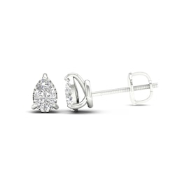 Sterling Silver 1/3 CT. TW. Pear-Shaped Lab-Grown Diamond Solitaire Studs