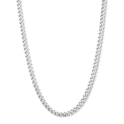 ​​​​​​​Sterling Silver Curb Chain Made in Italy - 22"