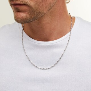 Sterling Silver Singapore Chain Made in Italy