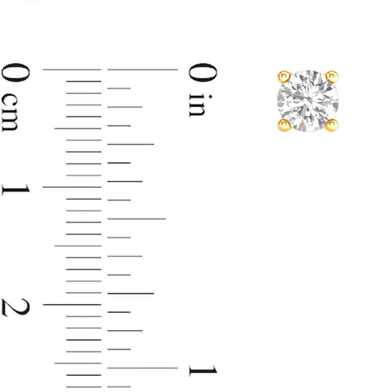Main Image 4 of ​​​​​​​14K Gold 1/4 CT. T.W. Lab-Grown Diamond Studs