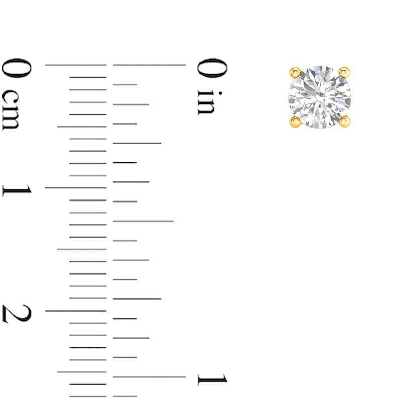 Main Image 3 of ​​​​​​​14K Gold 1 CT. T.W. Lab-Grown Diamond Studs