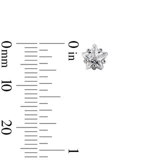Sterling Silver CZ Star Studs