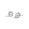 Thumbnail Image 1 of Sterling Silver CZ Round Solitaire Studs