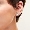 Thumbnail Image 2 of Sterling Silver CZ Heart Solitaire Studs