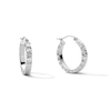 Thumbnail Image 1 of Sterling Silver Diamond-Cut Hoops