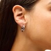 Thumbnail Image 2 of Sterling Silver Diamond-Cut Hoops