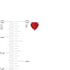 Thumbnail Image 3 of Sterling Silver CZ Red Heart Solitaire Studs