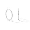 Thumbnail Image 1 of Sterling Silver Diamond-Cut Hollow Continuous Hoops