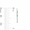 Thumbnail Image 3 of Sterling Silver Diamond-Cut Hollow Continuous Hoops