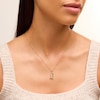 Thumbnail Image 2 of ​​​​​​​​​​​​​​10K Solid Gold Survivor Ribbon Necklace Charm
