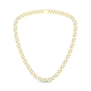 14K Gold Plated 1 CT. T.W. Lab-Grown Diamond Curb Link Chain - 20"