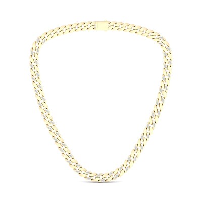 14K Gold Plated 1 CT. T.W. Lab-Grown Diamond Curb Link Chain - 20"