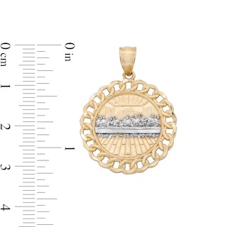 ​​​​​​​​​​​​​​10K Solid Gold Last Supper Two-Tone Necklace Charm