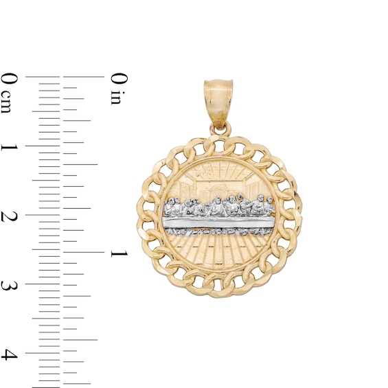 ​​​​​​​​​​​​​​10K Solid Gold Last Supper Two-Tone Necklace Charm