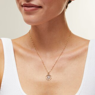 ​​​​​​​10K Solid Gold Scorpion Medallion Two-Tone Necklace Charm