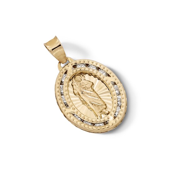10K Semi-Solid Gold CZ Nino Divino Necklace Charm