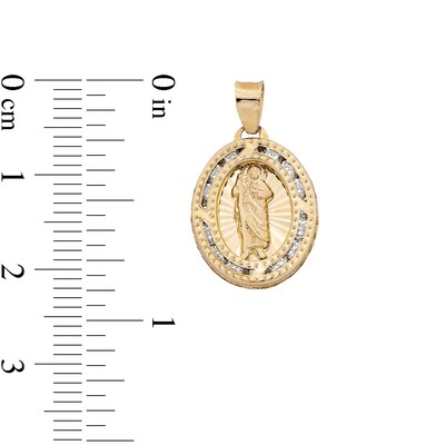 10K Semi-Solid Gold CZ Nino Divino Necklace Charm