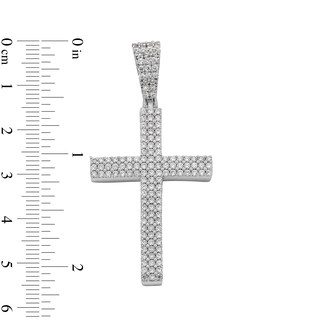 Sterling Silver CZ Cross Necklace Charm