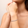 Thumbnail Image 2 of Sterling Silver Cuban Chain Bracelet Made in Italy - 8.5"