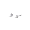 Thumbnail Image 1 of 10K White Gold CZ Basket Studs