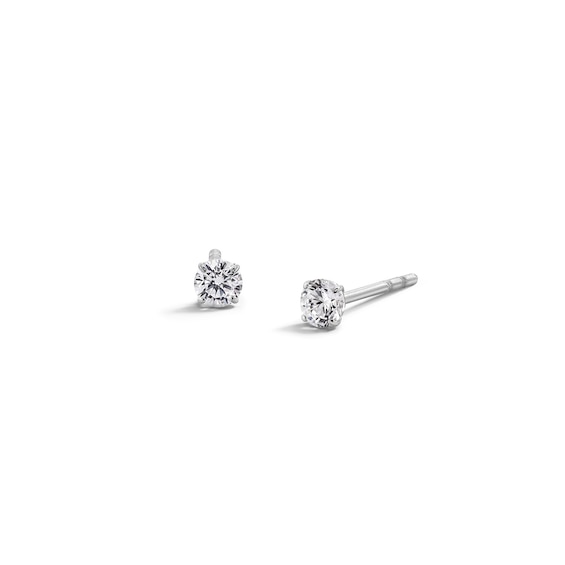 10K Gold CZ Basket Studs