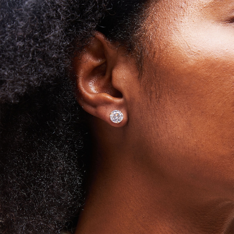Main Image 2 of 14K Gold CZ Martini Studs