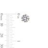 Thumbnail Image 3 of 14K Gold CZ Martini Studs